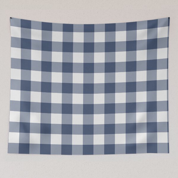 Item preview, White And Blue Gingham Pattern designed and sold by pattern-archive.