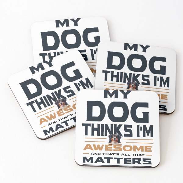 Item preview, Dog Dad - My Dog Thinks I’m Awesome | Funny Pet Lover Shirt designed and sold by EvolvCustoms.