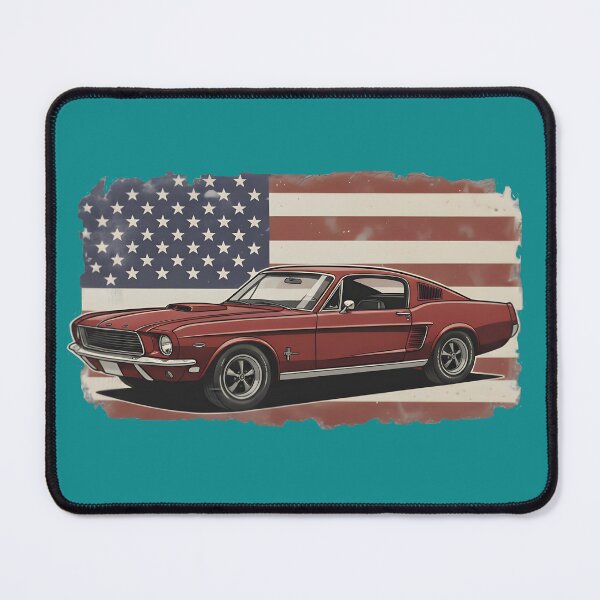 Item preview, Classic American Muscle Car Vintage USA Flag designed and sold by BoralisSynth.