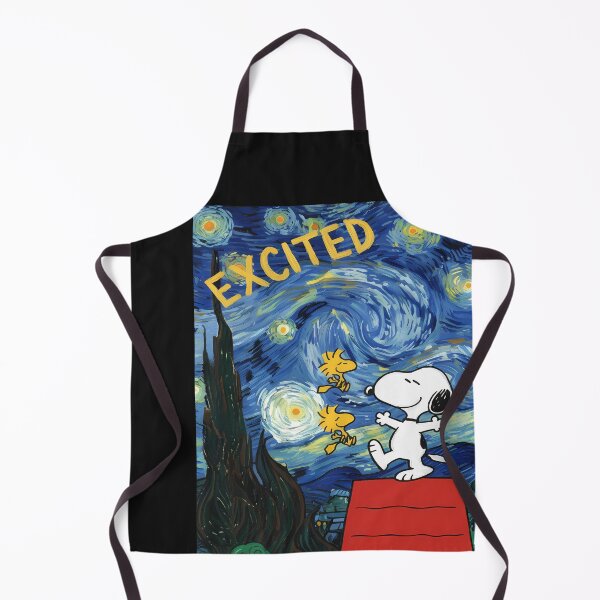 Item preview, Snoopy Excited Starry Night Parody designed and sold by ForThe2F0X1Folks.