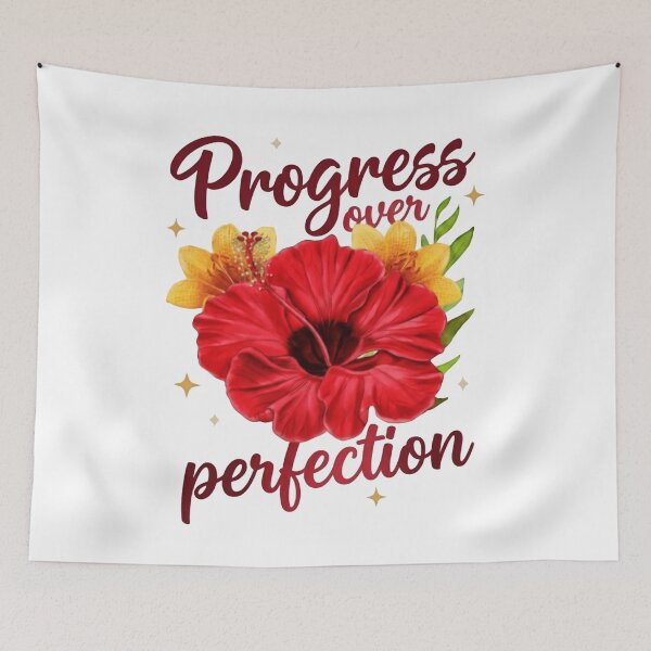 Item preview, Progress Over Perfection Inspiration Education Self Improvement designed and sold by SkeletonsDanger.