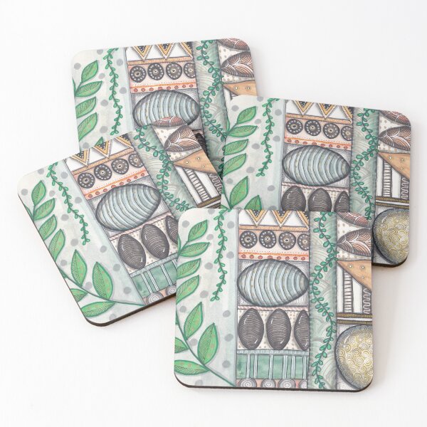 Item preview, Abstract Forest Elements – Botanical Pattern in Earth Tones designed and sold by ColorWander.