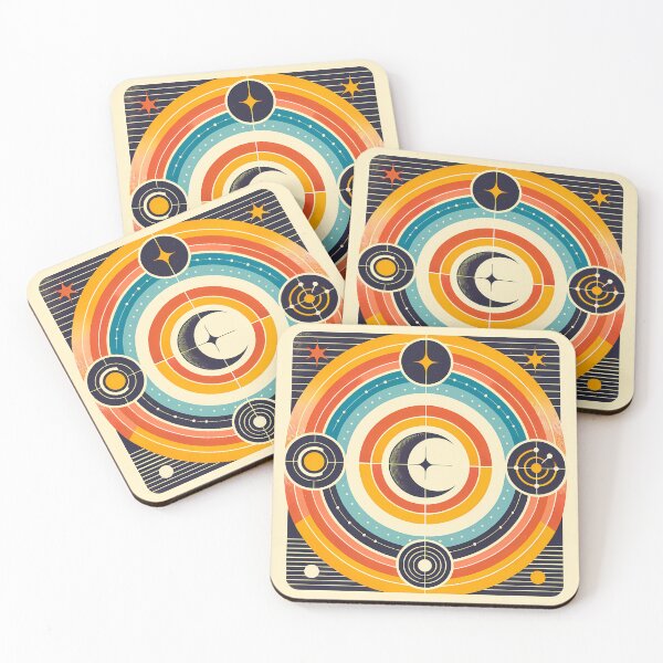 Item preview, Geometric Moon and Starburst Circles designed and sold by InkSmithery.