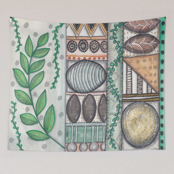 Item preview, Abstract Forest Elements – Botanical Pattern in Earth Tones designed and sold by ColorWander.