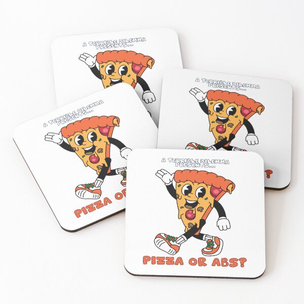 Item preview, Terrible dilemma - pizza or abs funny lifestyle question designed and sold by CleanDecor.
