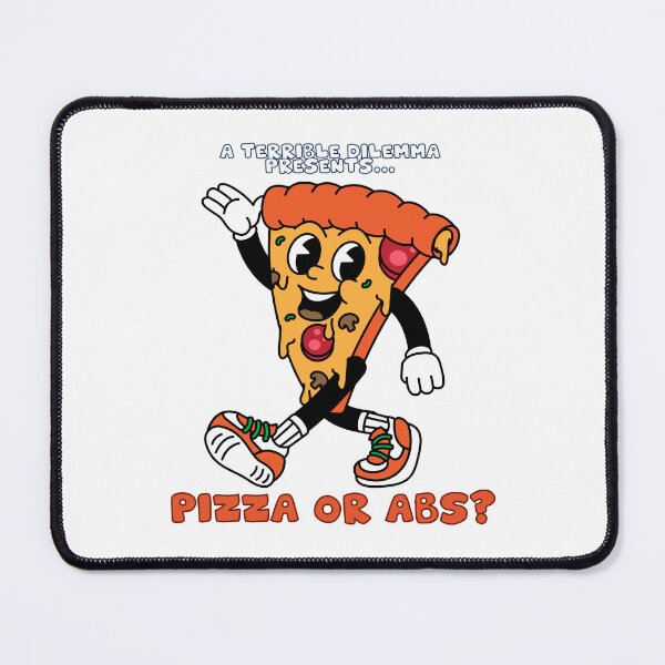 Item preview, Terrible dilemma - pizza or abs funny lifestyle question designed and sold by CleanDecor.