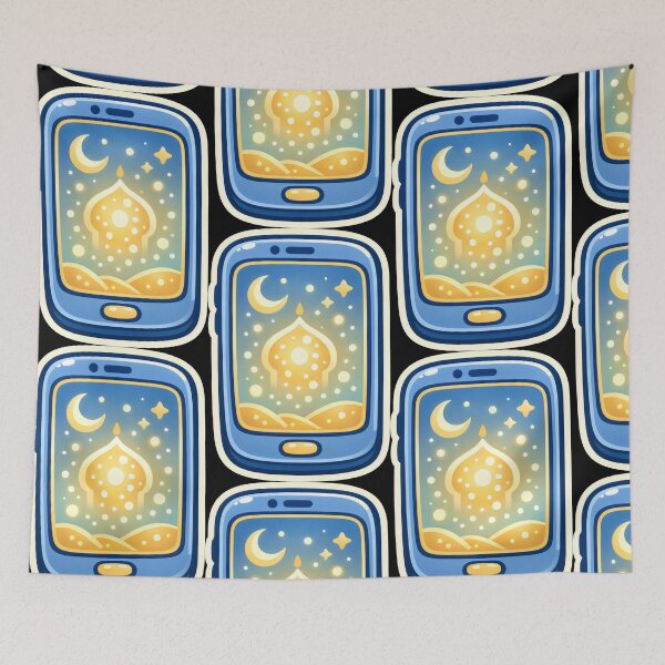 Item preview, Modern Tech Islamic Art Smartphone designed and sold by SplashTastic.