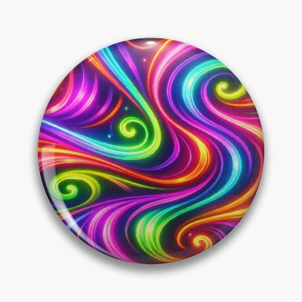 Item preview, Neon Electric Swirls: Vibrant Psychedelic Abstract Art designed and sold by Far Out Goods.