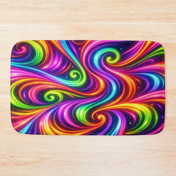 Item preview, Neon Electric Swirls: Vibrant Psychedelic Abstract Art designed and sold by Far Out Goods.