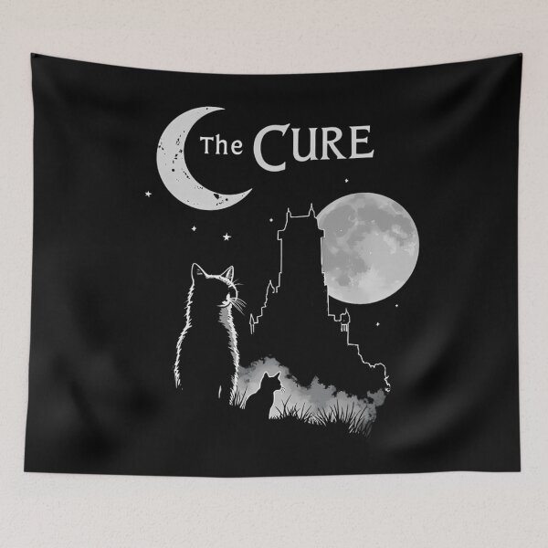 Item preview, The Cure Cat Moon The Cure Cat Lover Women Men  designed and sold by TripsandPrints.