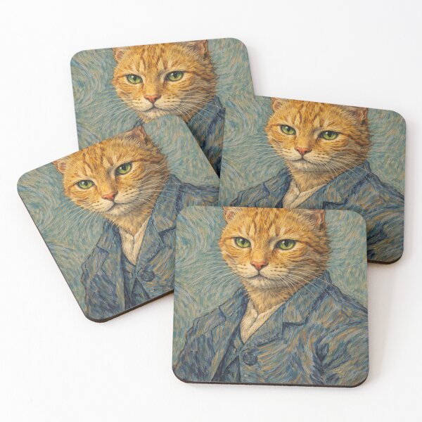Item preview, Self-Pawtrait with Swirling Purrs designed and sold by Ocelot-T.