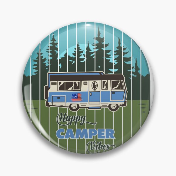Item preview, Retro Happy Camper Vibes Vintage RV Motorhome designed and sold by SP Street Print.