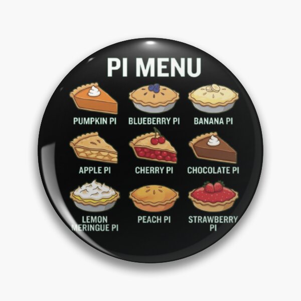 Item preview, Pie Menu Happy Pi Day 14th March designed and sold by Thread&Fable.