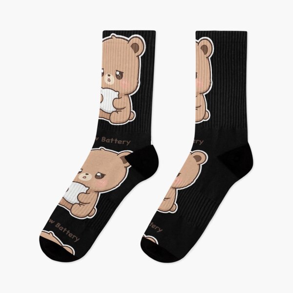Item preview, Low Battery Cute Baby Bear – Sleepy Kawaii Animal Cartoon designed and sold by MetroWear.