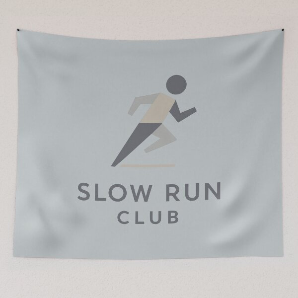 Item preview, Slow Run Club Minimalist Lifestyle Fitness designed and sold by SplashTastic.