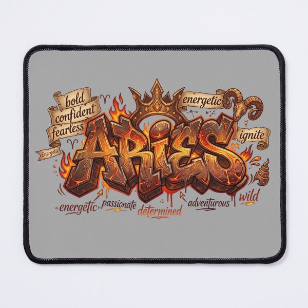 Item preview, Aries Zodiac Signs, Horoscope Street Art  designed and sold by BreezifyDesignStudio.