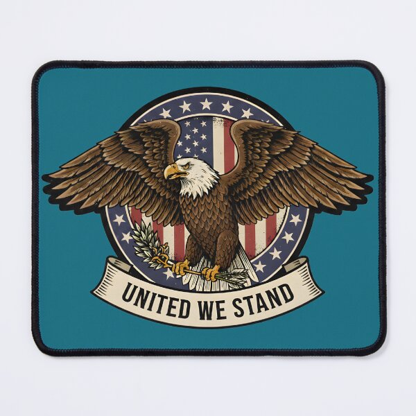 Item preview, Majestic Bald Eagle Portrait American Flag Vintage designed and sold by BoralisSynth.