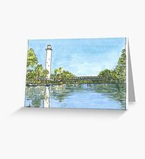 Sulfur Springs Water Tower on the Hillsborough River Greeting Card