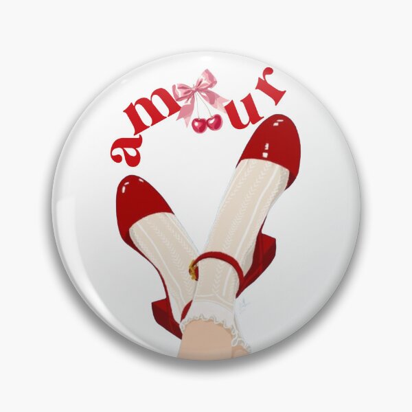Item preview, Vintage Amour Red Heels Romance Art designed and sold by Fmartstudio.
