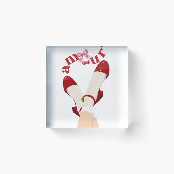 Item preview, Vintage Amour Red Heels Romance Art designed and sold by Fmartstudio.