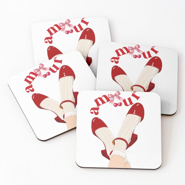 Item preview, Vintage Amour Red Heels Romance Art designed and sold by Fmartstudio.