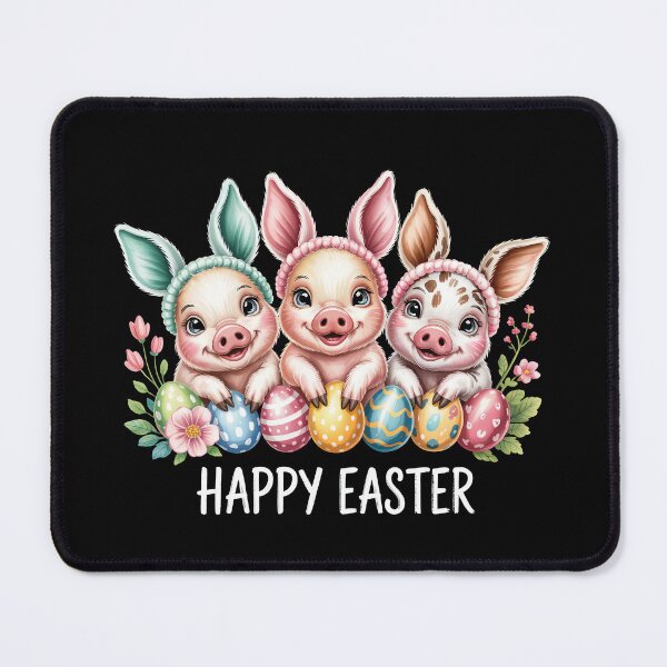 Item preview, Easter Piglets with Colorful Eggs designed and sold by jkrphoto.