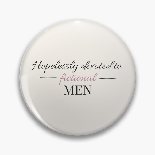 Item preview, Hopelessly devoted to fictional men - Booktok x Romance Reader Aesthetic designed and sold by Inkbound Co.