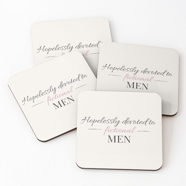 Item preview, Hopelessly devoted to fictional men - Booktok x Romance Reader Aesthetic designed and sold by Inkbound Co.