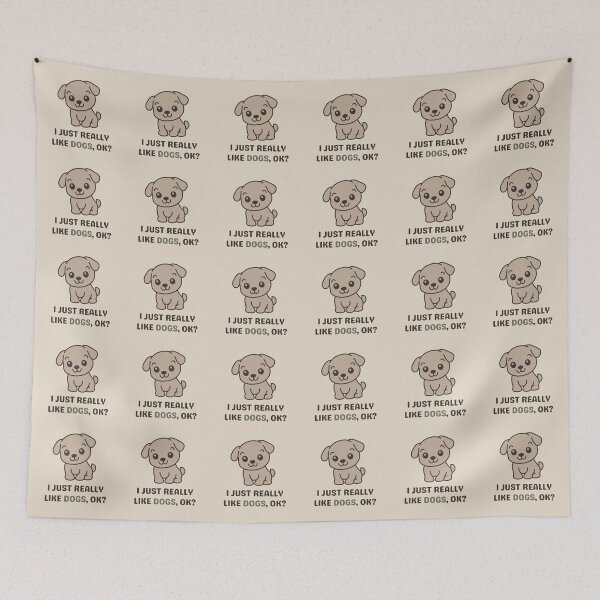 Item preview, I JUST REALLY LIKE DOGS, OK? designed and sold by muchhappier.
