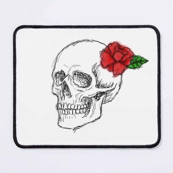 Item preview, Skull with Rose designed and sold by Rose2358.