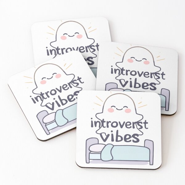 Item preview, Introvert Vibes Ghost designed and sold by Low Battery Society.