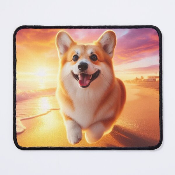 Item preview, Corgi Dog – Sunset Beach Adventure designed and sold by Dogandesighn.