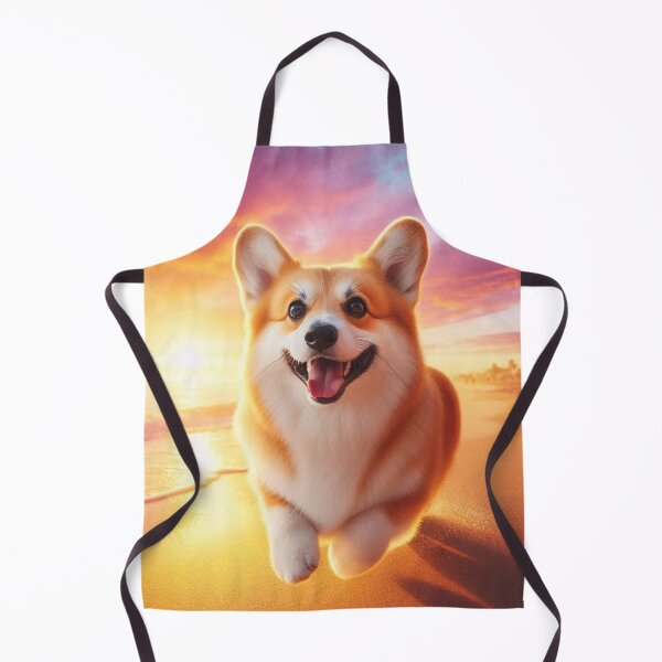 Item preview, Corgi Dog – Sunset Beach Adventure designed and sold by Dogandesighn.