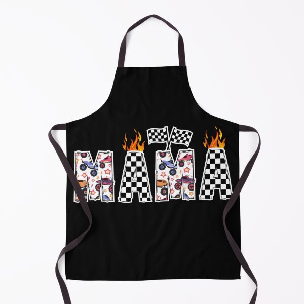 Item preview, Mama Monster Truck Pattern Checkered Flag Racing Mother Colorful Flame Design designed and sold by Serene woods.