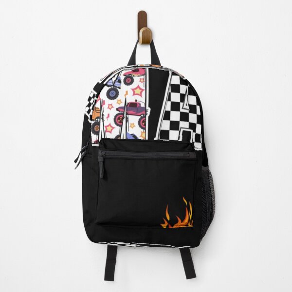 Item preview, Mama Monster Truck Pattern Checkered Flag Racing Mother Colorful Flame Design designed and sold by Serene woods.