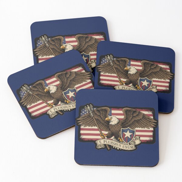 Item preview, E Pluribus Unum American Eagle Patriotic Shield designed and sold by BoralisSynth.