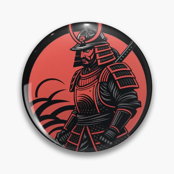 Item preview, Samurai Warrior Red Sun Illustration designed and sold by NOVASTOCK117.