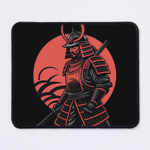 Item preview, Samurai Warrior Red Sun Illustration designed and sold by NOVASTOCK117.