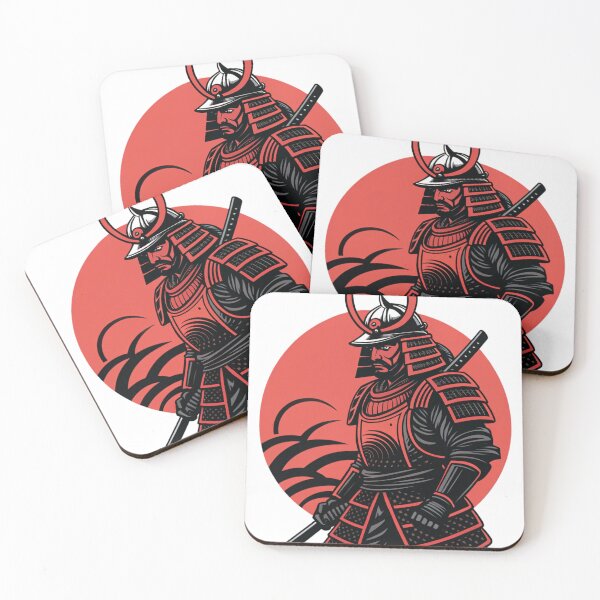 Item preview, Samurai Warrior Red Sun Illustration designed and sold by NOVASTOCK117.