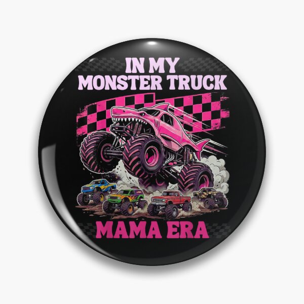 Item preview, In My Monster Truck Mama Era Pink Shark Truck Retro Racing designed and sold by Serene woods.