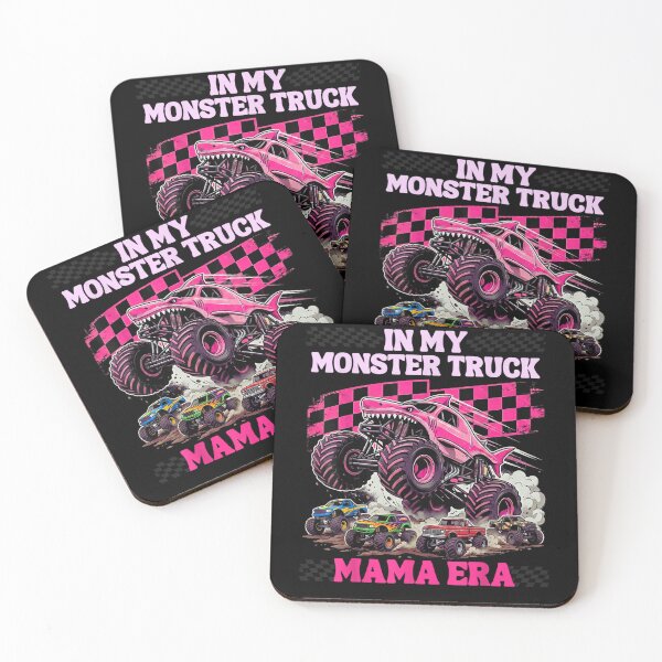 Item preview, In My Monster Truck Mama Era Pink Shark Truck Retro Racing designed and sold by Serene woods.