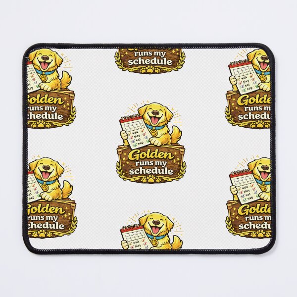 Item preview, Golden Runs My Schedule Retriever Gift designed and sold by WildVista.