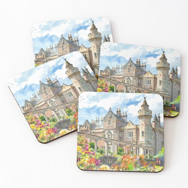 Item preview, Watercolour illustration of Abbotsford House, Borders, Scotland designed and sold by davidelder.