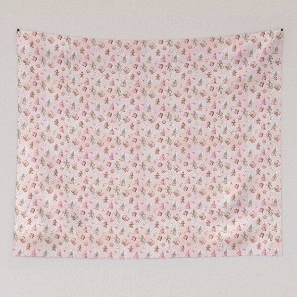 Item preview, Pink Nutcracker Christmas Pattern designed and sold by LouieVanille.
