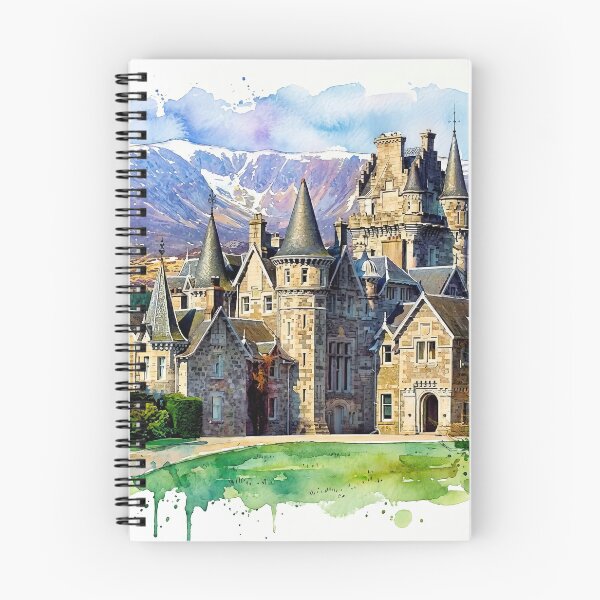 Item preview, Watercolour illustration of Ardverikie Castle, Scotland designed and sold by davidelder.