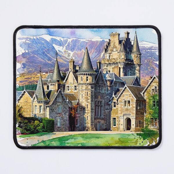 Item preview, Watercolour illustration of Ardverikie Castle, Scotland designed and sold by davidelder.