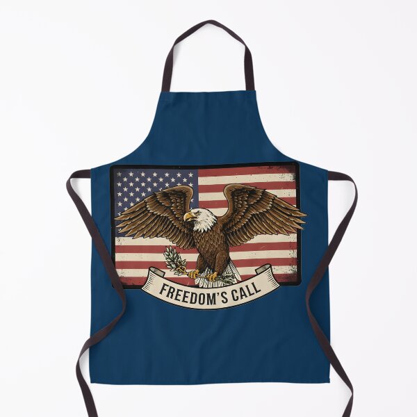 Item preview, Freedom's Call American Eagle Vintage Flag designed and sold by BoralisSynth.