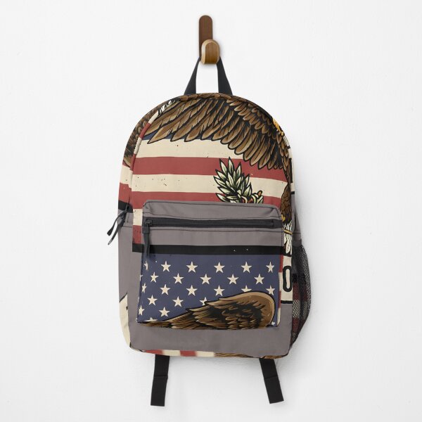 Item preview, Freedom's Call American Eagle Vintage Flag designed and sold by BoralisSynth.