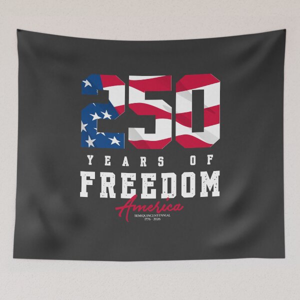 Item preview, American Flag 250 Years Of Freedom designed and sold by Wild-Co.