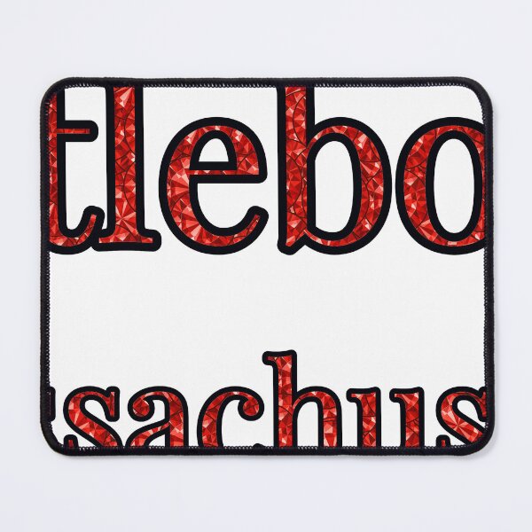 Item preview, Attleboro Massachusetts City Name With Red Rhinestone designed and sold by TheIconSmith.
